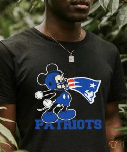 Awesome mickey Mouse cartoon NFL New England Patriots football player helmet logo shirt