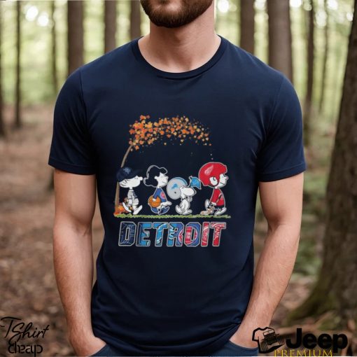 Awesome snoopy detroit sport teams shirt