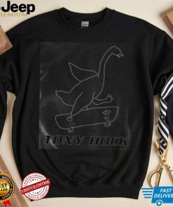 Awesome tony Hock goose on a skateboard shirt