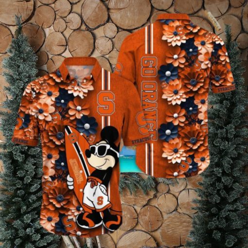 Syracuse Orange Hawaiian Shirt Mickey Love Surfing Trending Summer Gift