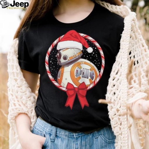 BB 8 Star Wars Rise of Skywalker Mad Engine Youth Candy Cane T Shirt