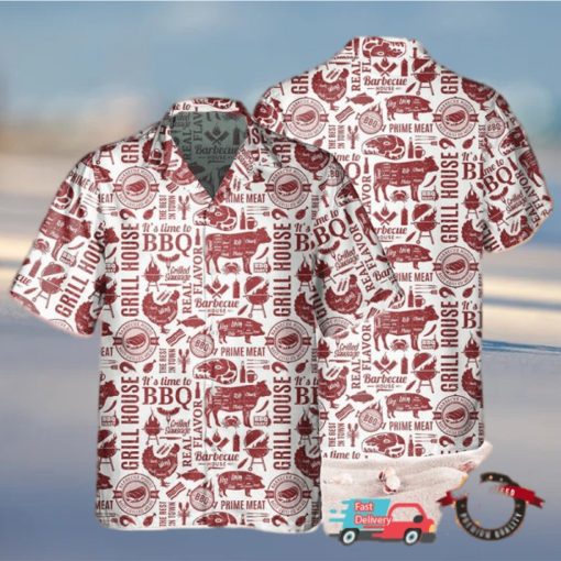 BBQ   Grill Vintage Hawaiian Shirt