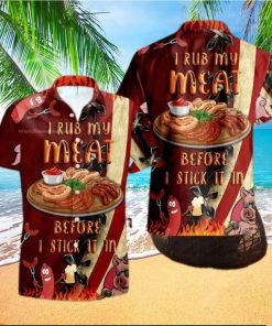 BBQ Men Smoke Dad Hawaiian Aloha Shirt