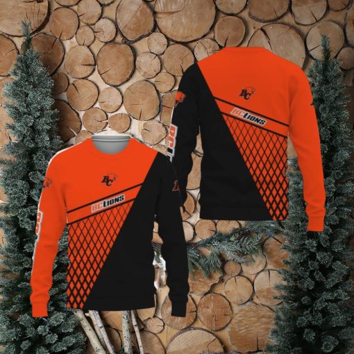 BC Lions American Sports Team Victory Champion Knitted Christmas Sweater All Over Print