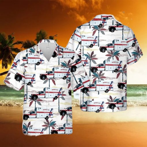 Missouri Monroe City Ambulance Hawaiian Shirt Men And Women Gift Floral Beach