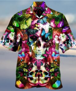 BEACH SHIRT GET NOW BEAUTIFUL SKULL UNISEX HAWAIIAN SHIRT