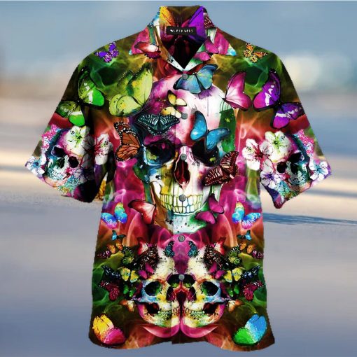 BEACH SHIRT GET NOW BEAUTIFUL SKULL UNISEX HAWAIIAN SHIRT