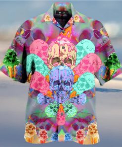 BEACH SHIRT GET NOW COOLING SKULL UNISEX HAWAIIAN SHIRT