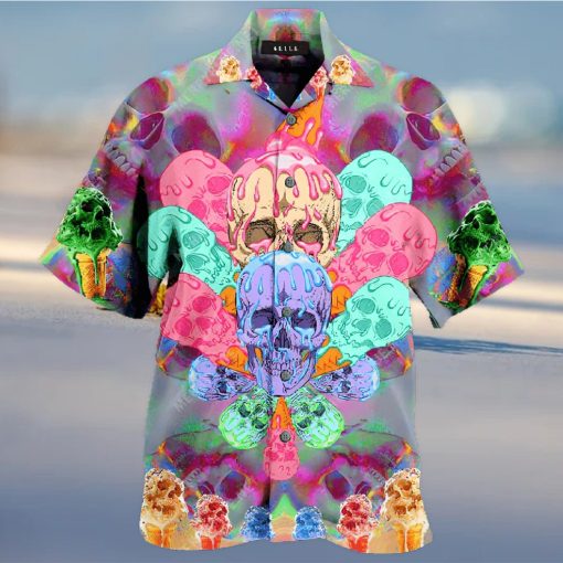 BEACH SHIRT GET NOW COOLING SKULL UNISEX HAWAIIAN SHIRT