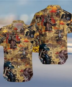 BEACH SHIRT GET NOW COWBOY SKULL HAWAIIAN SHIRT