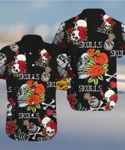 BEACH SHIRT GET NOW SKULL HAWAIIAN SHIRT 1