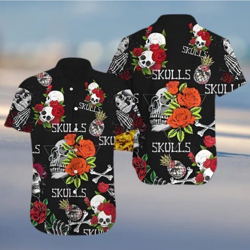 BEACH SHIRT GET NOW SKULL HAWAIIAN SHIRT 1