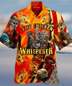 BEACH SHIRT GET NOW THE CHICKEN WHISPERER SKULL HAWAIIAN SHIRTS