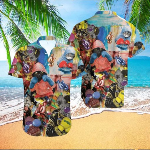 Boxing Cats Cute Hawaiian Shirt