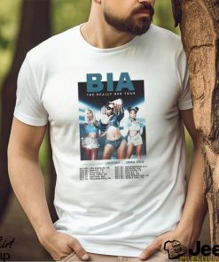 BIA The Really Her Tour Dates 2023 Merch, BIA The Really Her Tour With Lakeyah And Lebra Jolie Shirt, BIA 2023 fall North American Tour Tee, BIA Las Vegas Shirt