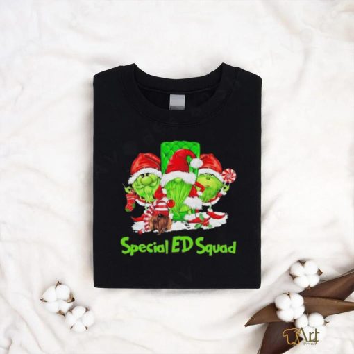 Three the Santa Grinch Gnomes Special ED Squad Merry Christmas shirt