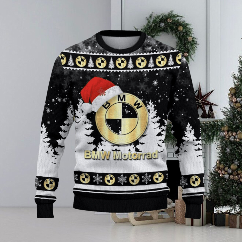 BMW Motorrad Ugly Christmas Sweater Car Lovers Santa Hat Tree Christmas For Fans  Gift - teejeep