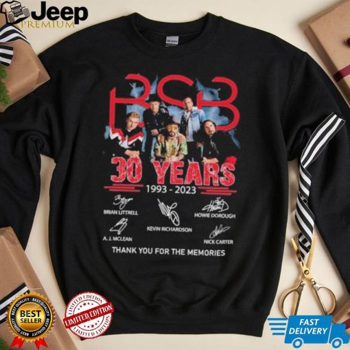 BSB 30 years 1993 2023 Brian Littrell thank you for the memories signatures shirt