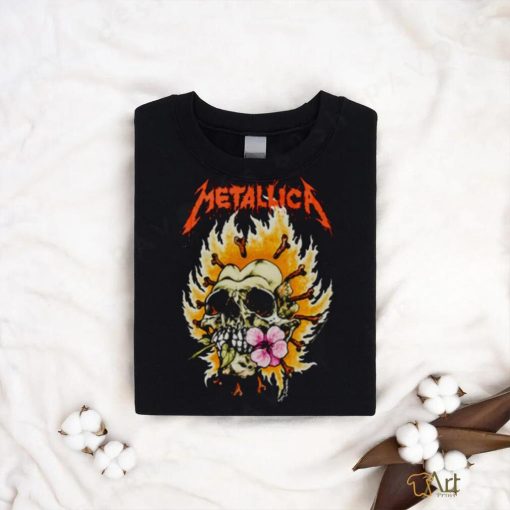 BURNING FLOWER T SHIRT