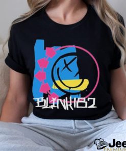 Official blink 182 T Shirt World Tour 2023 OG Smiley Shirt