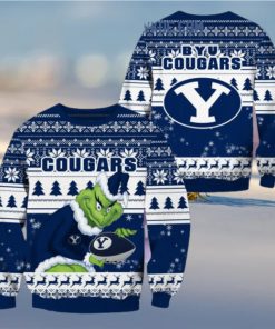 BYU Cougars Grinch NCAA Christmas Ugly Sweater