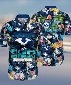 BYU Cougars NCAA Flower Tropical All Over Printed Classic Hawaiian Shirt