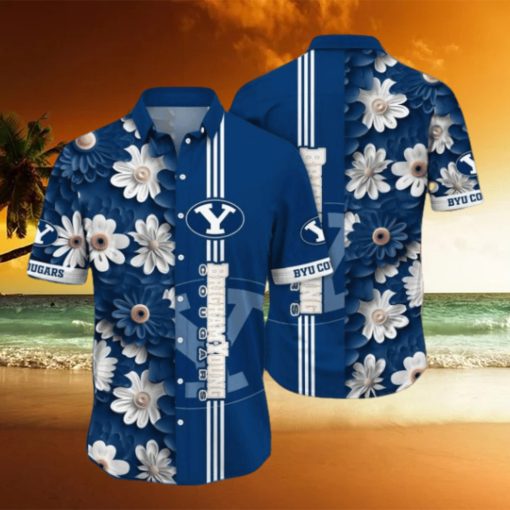 BYU Cougars NCAA3 Flower Hawaii Shirt For Fans