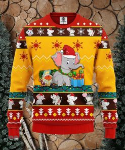 Baby Elephant Ugly Christmas Sweater Yellow Red 1 Amazing Gift Men And Women Christmas Gift