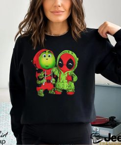 Baby Grinch and Deadpool Christmas shirt