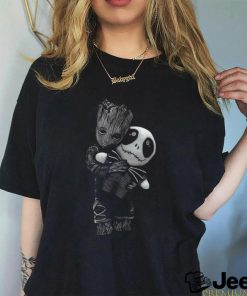 Baby Groot Hugs Jack Skellington Vintage T Shirt