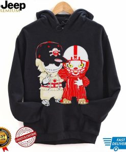 Baby Jack Skellington And Pennywise Nebraska Cornhuskers Halloween shirt