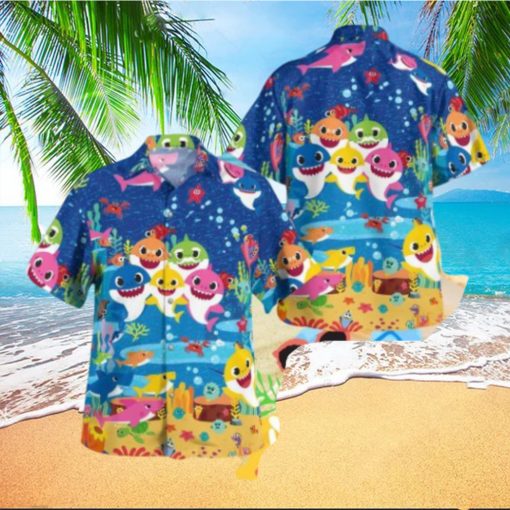 Baby Shark Tropical Hawaiian Shirt For Men And Women
