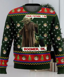 Baby Yoda Boomer Star Wars Ugly Christmas Sweater