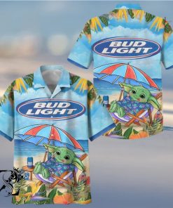 Baby Yoda Bud Light Hawaiian Shirt