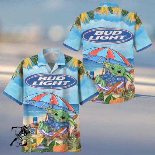 Baby Yoda Bud Light Hawaiian Shirt