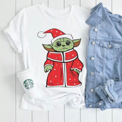 Baby Yoda Christmas Yoda Santa Funny T Shirt