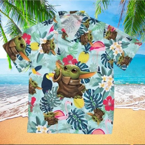 Baby Yoda Hawaiian Shirt