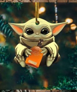 Baby Yoda Hug Alcohol Bottle For Whiskey Lovers 2023 Christmas Star Wars Gift Ornament