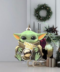 Baby Yoda Hug Ballon d’Or 2023 Cute Tree Decorations Christmas Gift Ornament