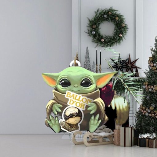 Baby Yoda Hug Ballon d’Or 2023 Cute Tree Decorations Christmas Gift Ornament