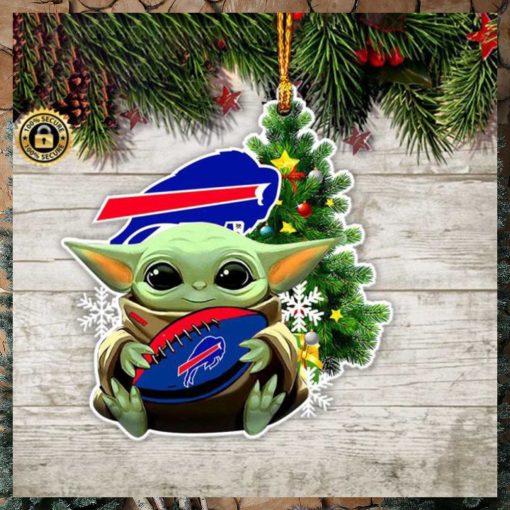 Baby Yoda Hug Buffalo Bills NFL Christmas Tree Decorations Xmas Gift Ornament