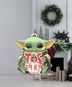 Baby Yoda Hug Taylor Swift The Eras Tour Taylor Version 1989 Tree Decorations x Star Wars Ornament