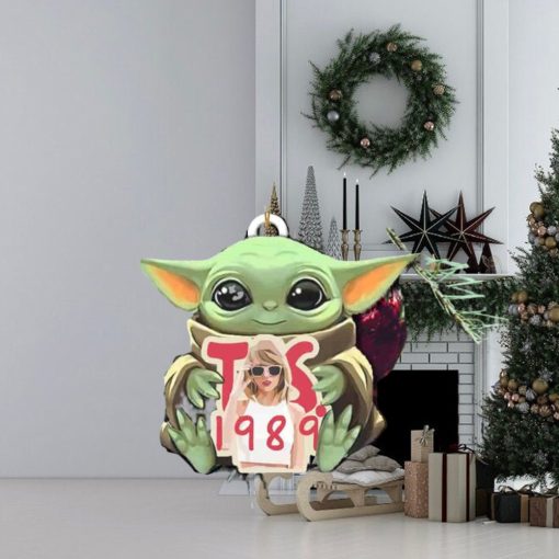 Baby Yoda Hug Taylor Swift The Eras Tour Taylor Version 1989 Tree Decorations x Star Wars Ornament