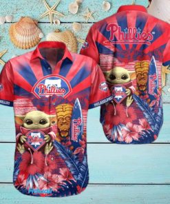 Baby Yoda MLB Philadelphia Phillies Hawaiian Shirt