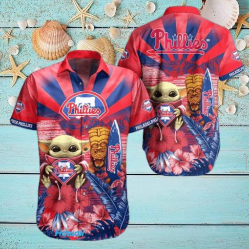 Baby Yoda MLB Philadelphia Phillies Hawaiian Shirt