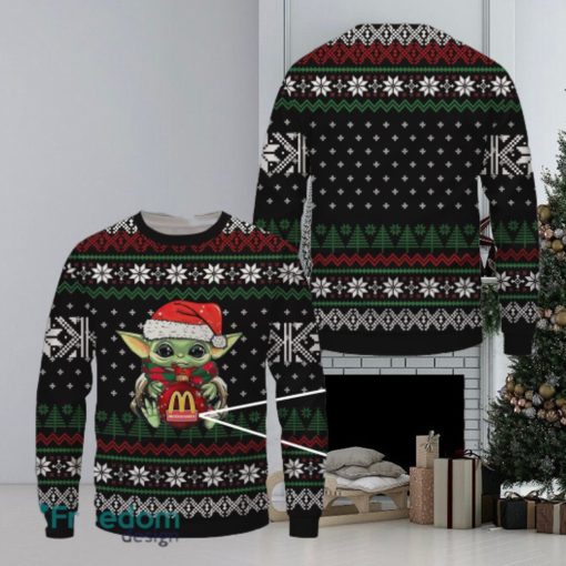 Baby Yoda Mcdonald’s Merry Ugly Christmas Sweater Gift For Men Women