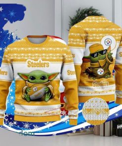 Baby Yoda Nfl Pittsburgh Steelers Ugly Christmas Sweater Special Gift For Men Women