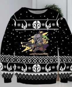 Baby Yoda Pew Pew Star Wars Funny Christmas Ugly Sweater