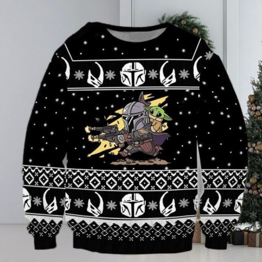 Baby Yoda Pew Pew Star Wars Funny Christmas Ugly Sweater