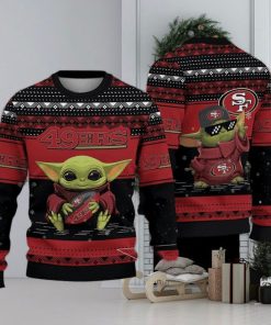 Baby Yoda San Francisco 49ers Ugly Christmas Sweater